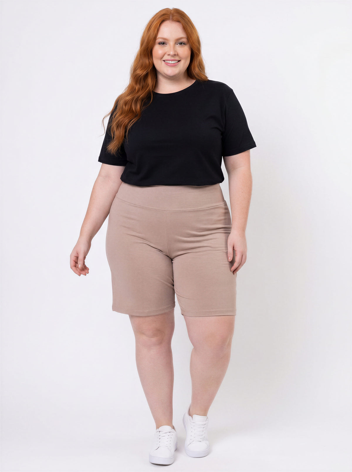 Short Solar — Short Feminino Plus Size Areia