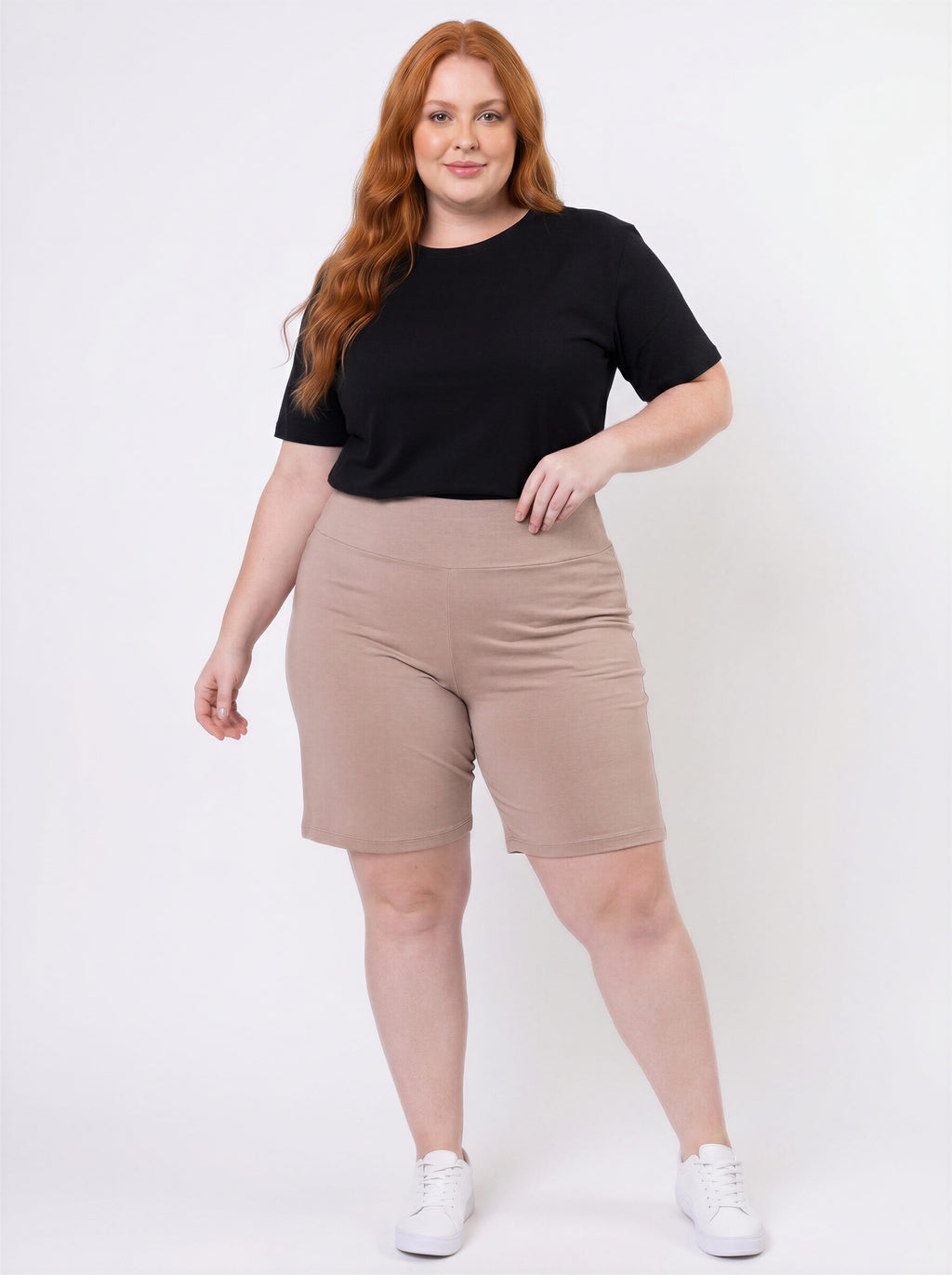 Short Solar — Short Feminino Plus Size Areia