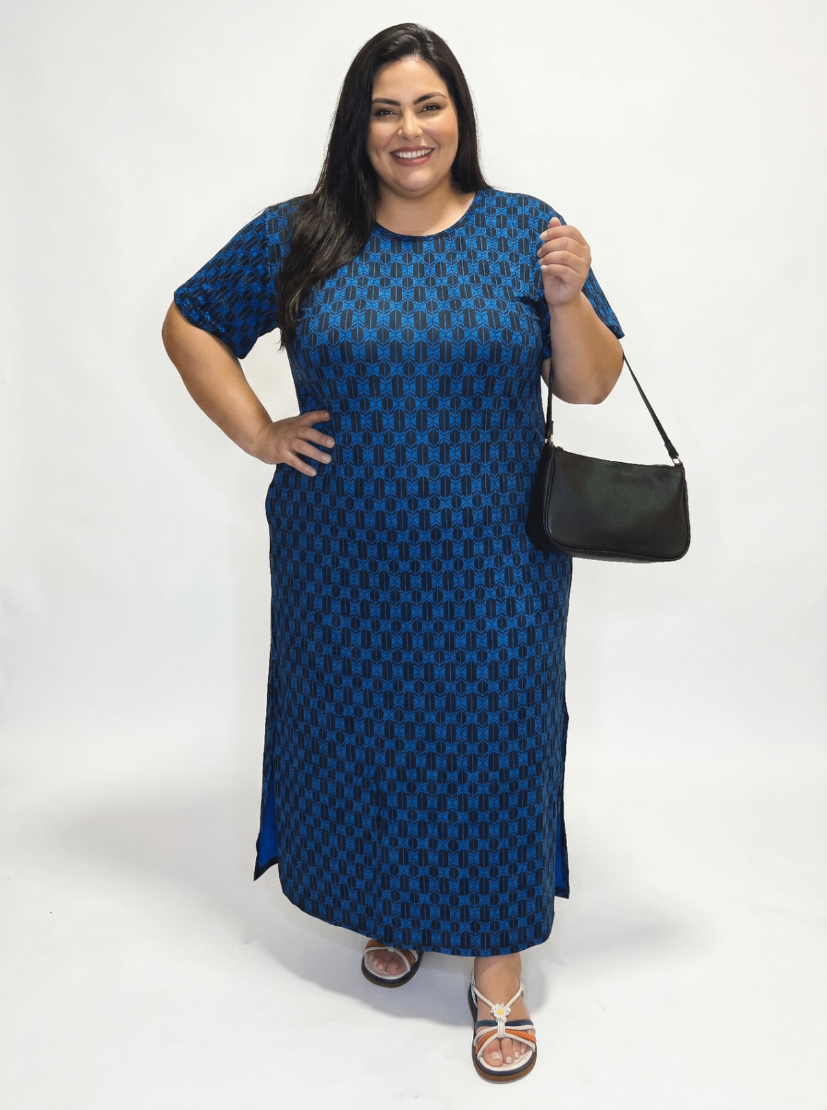 Vestido Azura azul - frente